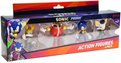 SONIC ACTION FIGURE 4 PACK ASSORTED, sonic and tails 