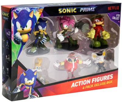 SONIC ACTION FIGURE 6 PACK ASSORTED. red