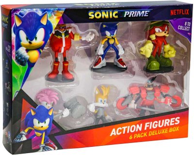 SONIC ACTION FIGURE 6 PACK ASSORTED. red