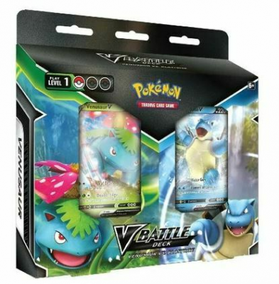Pokémon TCG: V Battle Deck Bundle Venusaur vs. Blastoise